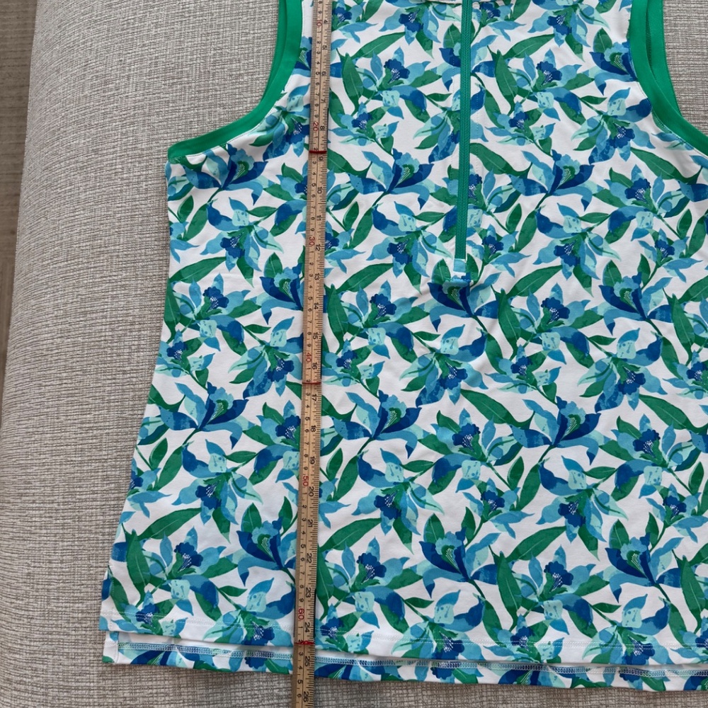 TOMMY BAHAMA Women’s Island Zone Aubrey Seaside Brights Mock Top Size L NWT - Picture 6 of 14